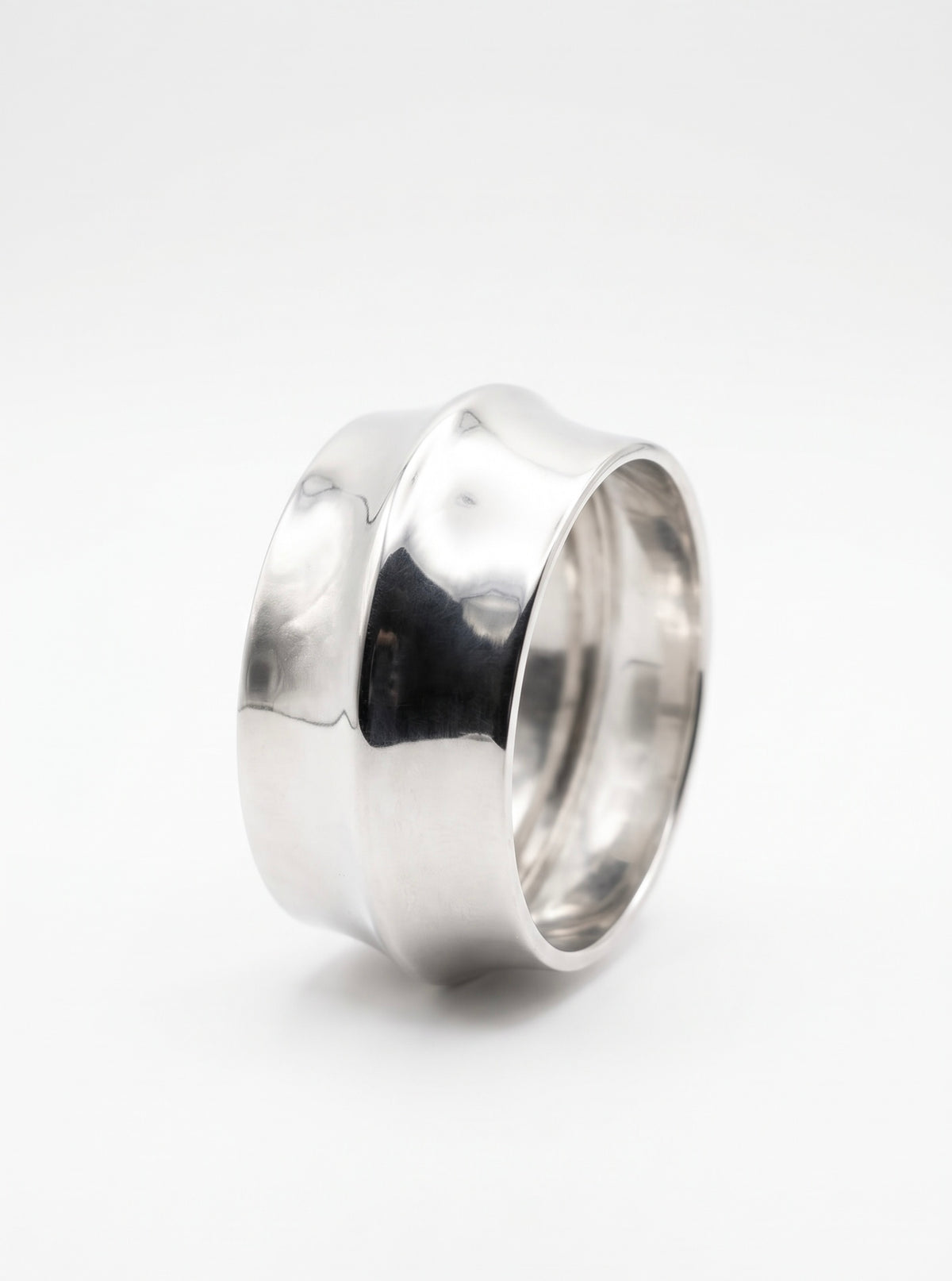DUO SILVER BANGLE